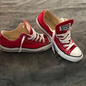 Converse Red Low-Top Sneakers